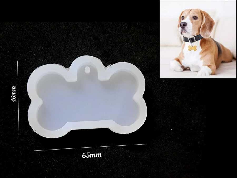 Artool A9 DIY Silicone Dog Bone Tag Mold for Resin Craft, DIY Art and Craft- 1 piece
