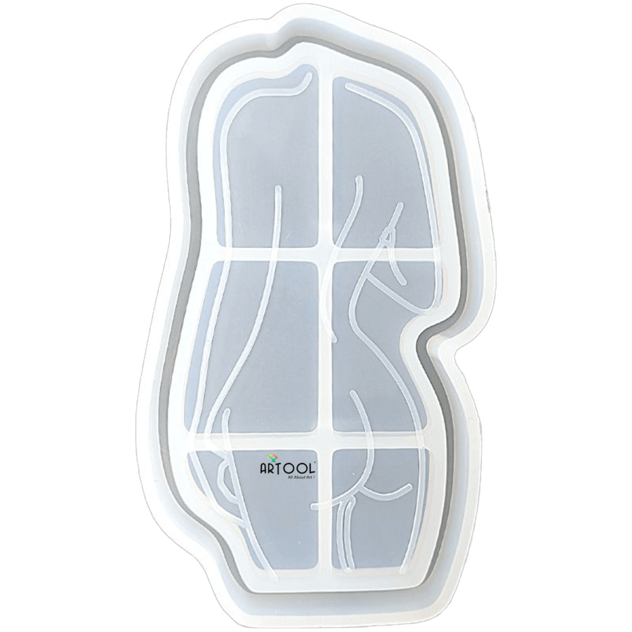 B116 – Lady Figure Trinket Tray Mold – 1 Unit