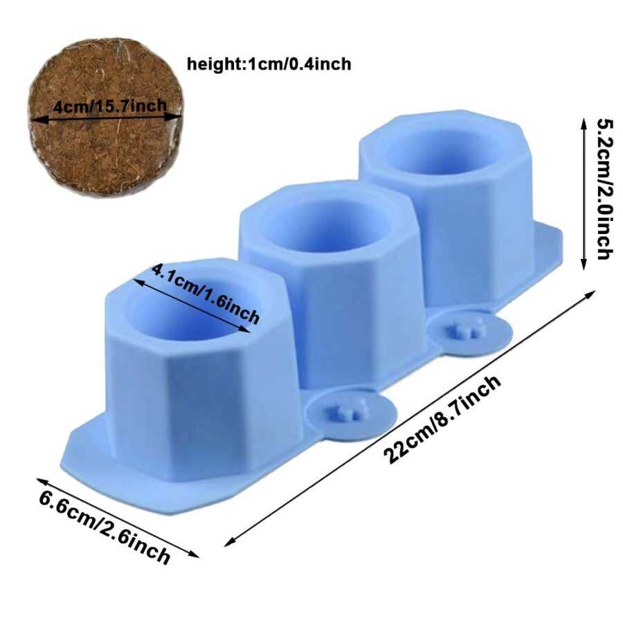 Artool B187 Resin Flower Pot Mold Set of 3 DIY Flowerpot Resin Casting Mold Silicone Craft Mold - Image 2